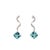 Natural Finely Faceted Quality Aquamarine Diamond Earrings 14k Gold 8.15 TCW Certified $4,950 111528 This is a Unique...