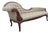 French Hand Carved Mahogany Chaise Lounge 6251 For Sale