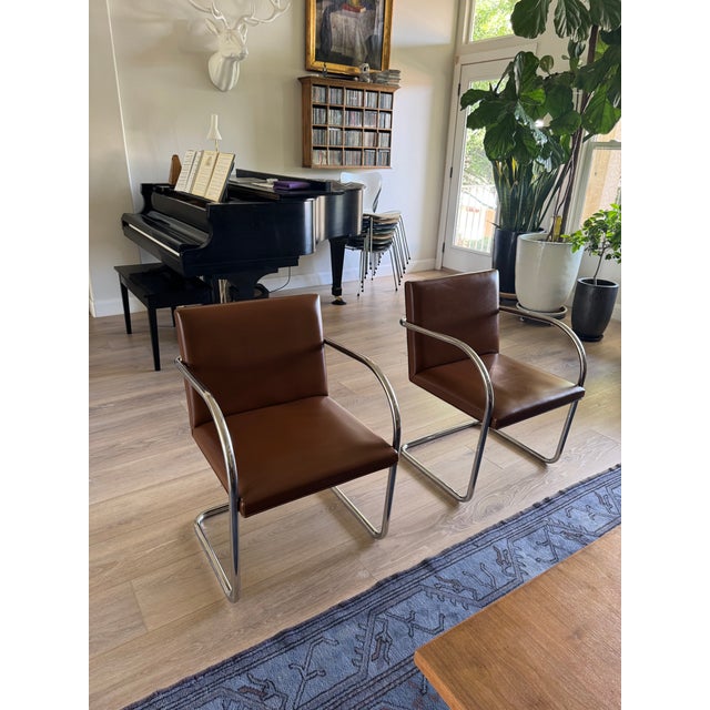 Vintage Knoll International Mies Van Der Rohe Dining Chairs — Set of 6 For Sale - Image 14 of 15