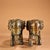 Pair of Vintage Bronze Elephant Statues For Sale - Image 4 of 9