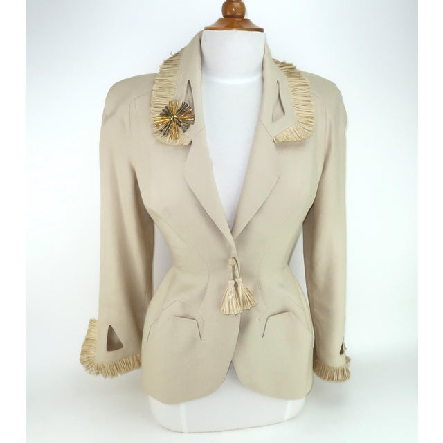 Gold Vintage Mimi Di N Bamboo Style Gold & Silver Tone Brooch For Sale - Image 8 of 9