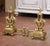 Pair of 19th Century French Louis XVI Bronze Lyre Form Chenets Andirons For Sale In Dallas - Image 6 of 10