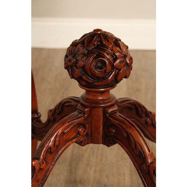 French Court Galleries Rococo Style Round Inlaid Side Table For Sale - Image 10 of 15