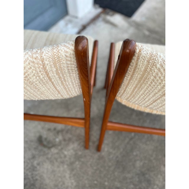 Set of Four Erik Buch Style Danish Dining Chairs With Upholstered Seat and Seat-Back For Sale - Image 10 of 13