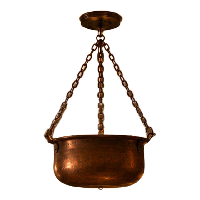 1970s Brass Bowl Light - Middle Eastern For Sale