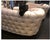 Pair of Vintage Tufted Curved Settees | Blush Pink Damask Chesterfield-Style Loveseats, Newly Reupholstered For Sale - Image 4 of 4