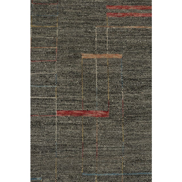 Contemporary Rug & Kilim’s Modern Rug, Black and White With Minimalist Geometric Patterns For Sale - Image 3 of 8