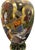 Black Vintage Japanese Satsuma Moriage Dragon Buddhist Figures Vase 14.5" For Sale - Image 8 of 10