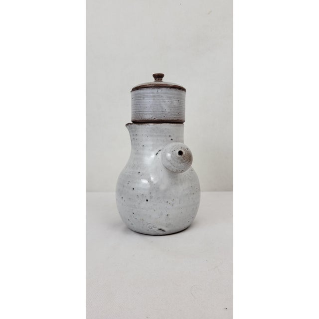 Stoneware Coffee Service by Jeanne & Norbert Pierlot, 1970s, Set of 7 For Sale - Image 17 of 18