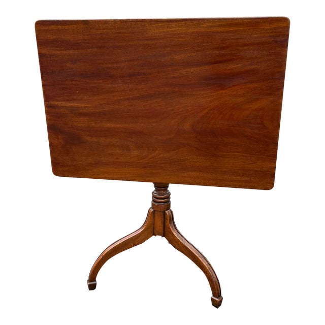 19th Century Mahogany Tripod Table For Sale