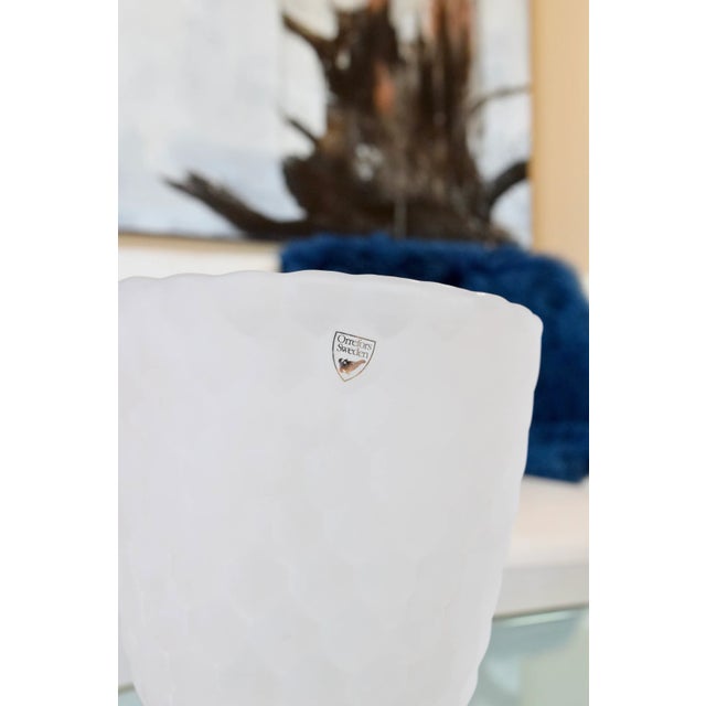 CRYSTAL VASE by ORREFORS Designer: Anne Nilsson Era: Modern (Contemporary Design) OVERVIEW: Orrefors "Raspberry" design...