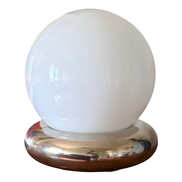 Space Age Glass Table Lamp, Italy, 1970s For Sale