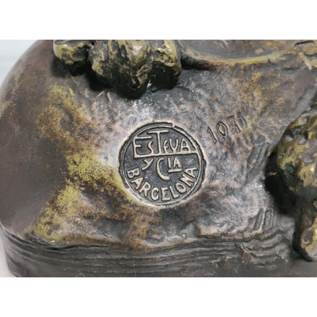 Art Nouveau Nymph Sculpture from Esteva & Cia Barcelona, 1900s For Sale - Image 4 of 12