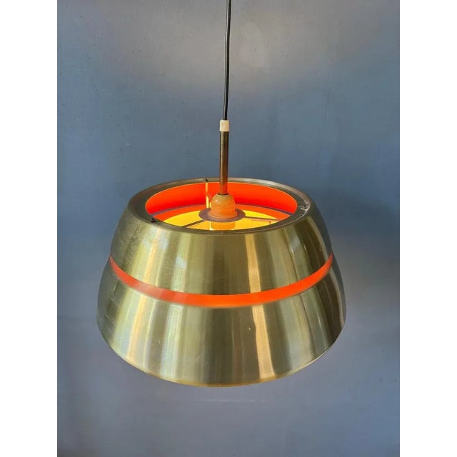 Mid-Century Space Age Lakro Amstelveen Pendant Lamp, 1970s For Sale - Image 4 of 11