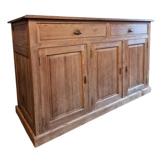 Antique French Pine Buffet, 1920s For Sale