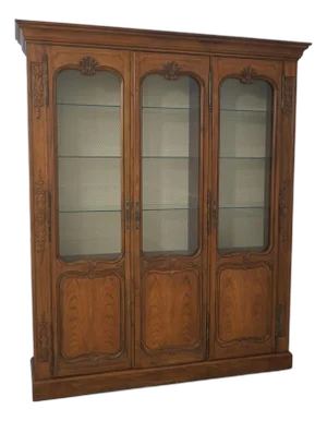 Baker Country French Oak China Cabinet