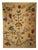 Large Beige Indian Rug with Floral Patterns, 1980s For Sale