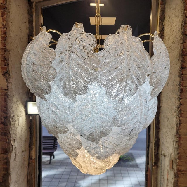 Metal Chandelier in Murano Glass and Metal from Mazzega, Italy, 1970s For Sale - Image 7 of 18