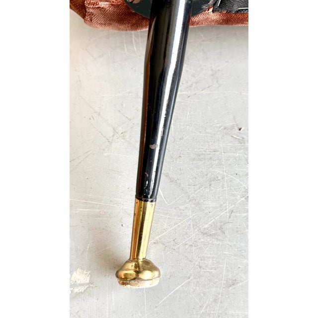 Mid-Century Modern Velvet Lounge Chair by Marco Zanuso for Arflex, Italy, 1950s For Sale - Image 11 of 15