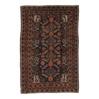 Mid 20th Century Vintage Afghan Wool Rug For Sale