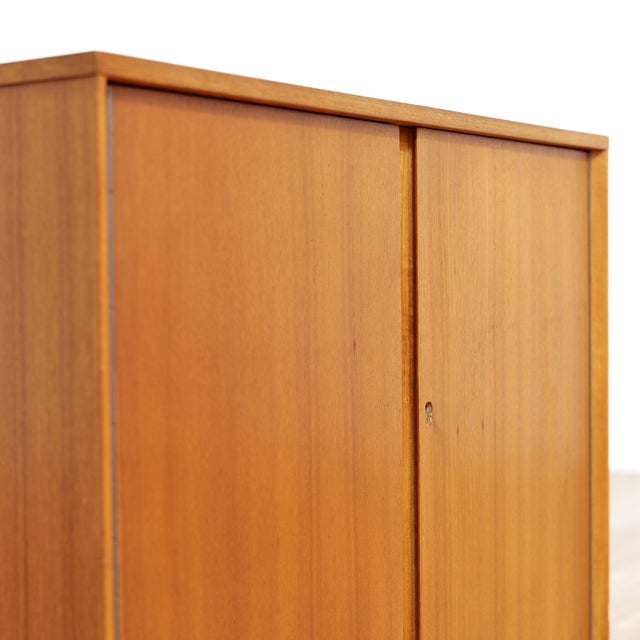 Wood 1960s Mid Century Teak Vinyl Record Storage by Dynatron For Sale - Image 7 of 11