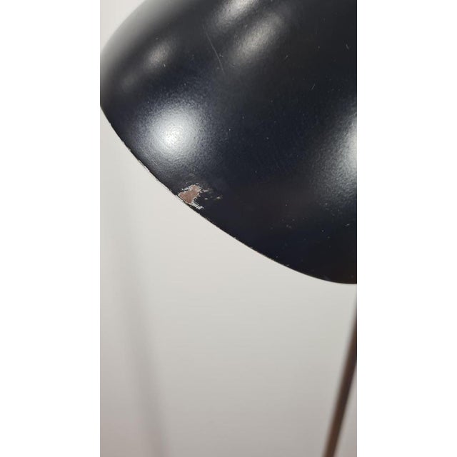 Black 3-Arm Floor Lamp from VEB Leuchtenbau Neustadt, GDR, 1970s For Sale - Image 8 of 15