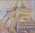 1990s The Yellow Eiffel Tower, Oil on Canvas Painting by Claude-Max Lochu For Sale - Image 5 of 15