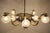 1920s Big Art Deco Chandelier in Brass, 1930s For Sale - Image 5 of 14