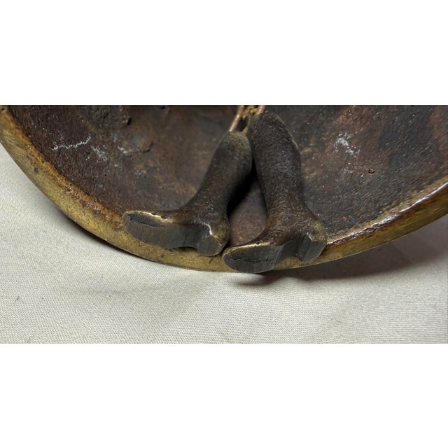 Antique 1800's Victorian Solid Heavy Bronze Elizabethan Lady Bell Boot Clapper For Sale - Image 14 of 14