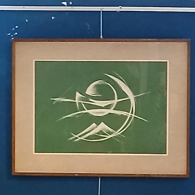 Carmelo Cappello, Monochrome Composition on Green Background, 1964, Screenprint For Sale - Image 3 of 7