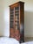Antique English Oak Leaded Glass Bookcase, Cabinet For Sale - Image 4 of 10
