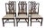 Set of 6 Henkel Harris Mahogany Chippendale Style Side Dining Chairs For Sale