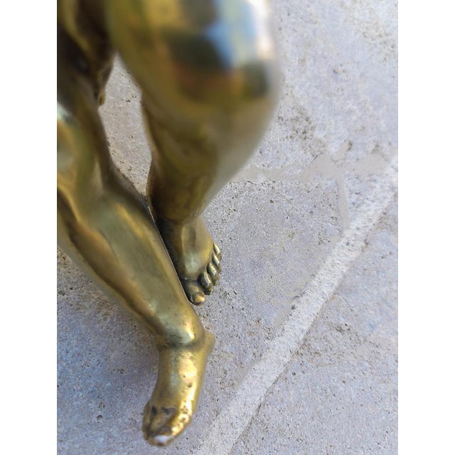 Antique Golden Ceramic Putti, 1800s, Set of 2 For Sale - Image 13 of 16