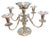 Elegant vintage silver-plated candelabra by the Sheffield Silver Company, made in the USA. Features four candle holders...