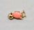 1960s Vintage 1960s Signed Napier Small Goldtone Faux-Coral Chick Brooch For Sale - Image 5 of 8