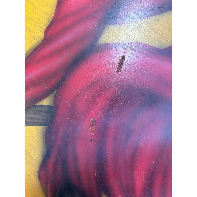 Wood Witch Flying Past the Moon, Oil on Board by Bonnie Barrett For Sale - Image 7 of 7