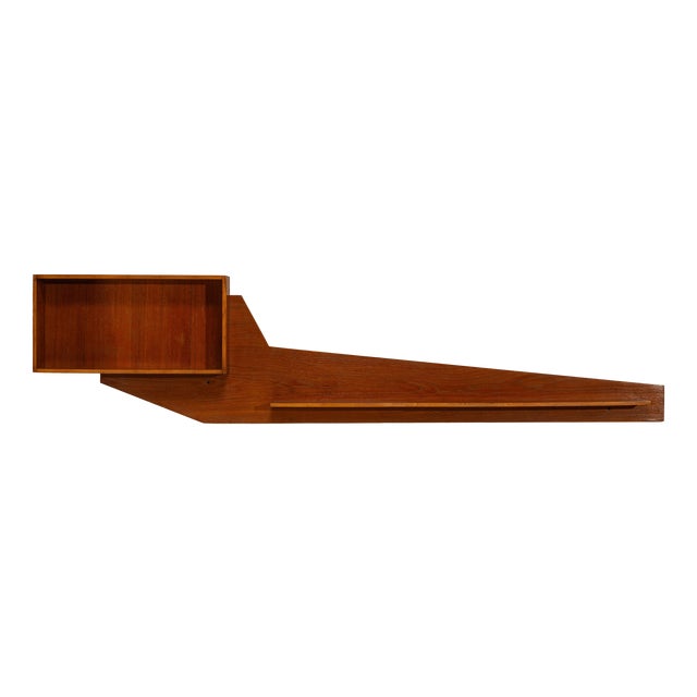 Architectural Shelving Unit in Teak, Italy, 1960s For Sale