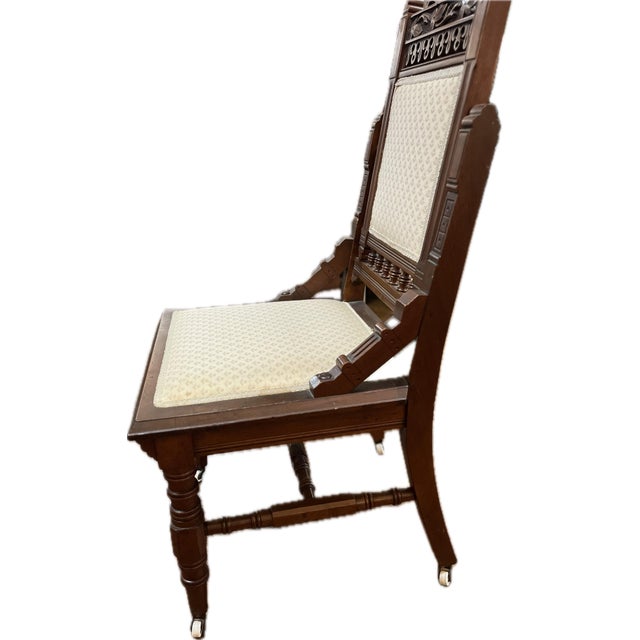 Victorian Antique Victorian Eastlake Chair For Sale - Image 3 of 5