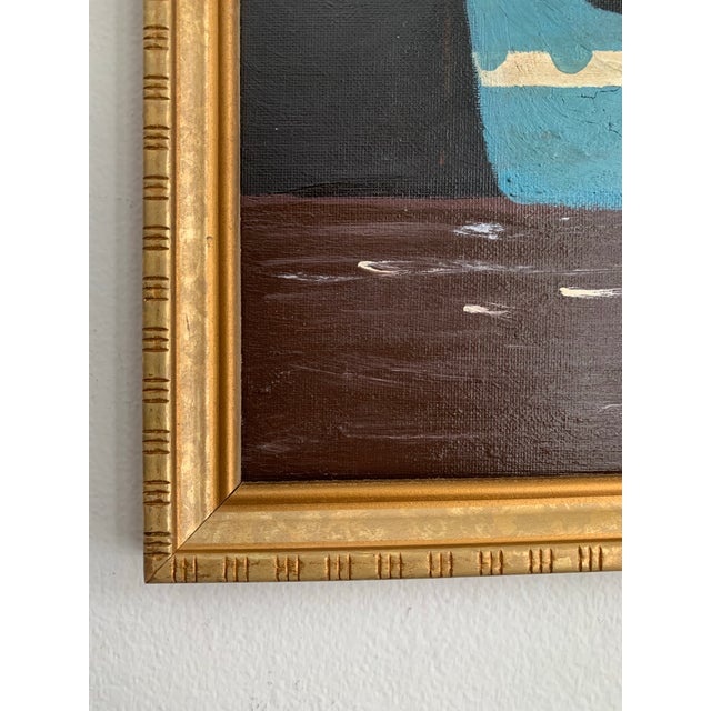 Contemporary Impressionist Style Seascape Painting on Canvas, Framed For Sale - Image 4 of 5