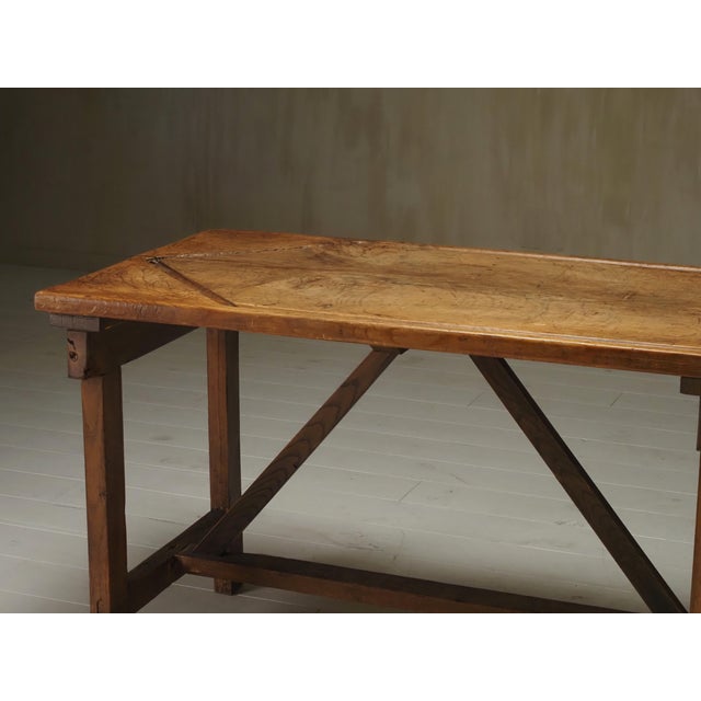 Vintage Italian Wooden Worktable For Sale - Image 11 of 16