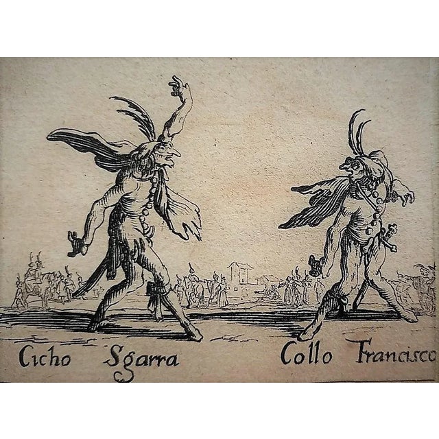 Jacques Callot, Cicho Sgarra: Collo Francisco, 1622, Original Etching For Sale - Image 3 of 3