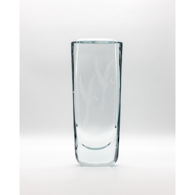 Birds of Eden Glass Vase attributed to Asta Strömberg for Strömbergshyttan, 1960s-70s For Sale - Image 11 of 11