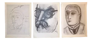 Vintage Mid 20th C. Modernist Lithographs-Henri Matisse-Portraits-Set of 3