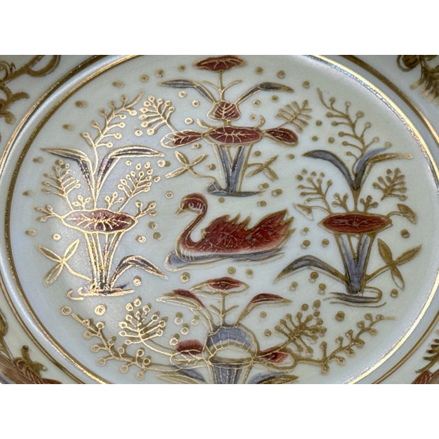 Late 20th Century Andrea by Sadek Scalloped Swan Bowls - A Pair For Sale - Image 5 of 10