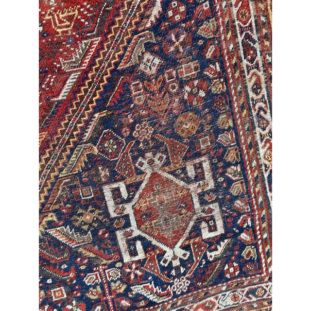 19th Century Shiraz Rug, 1890s For Sale - Image 17 of 18