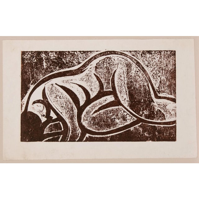 'Reclining Nude' by Wedo Georgetti, Circa 1950, California Post-Impressionist, De Young Museum, Fauve For Sale In Monterey, CA - Image 6 of 6