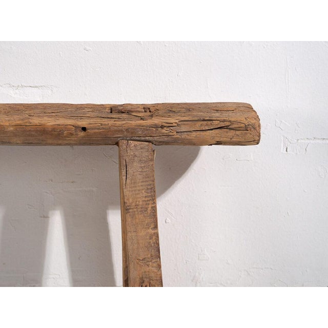 Antique Wooden Bench, 1870s For Sale - Image 6 of 8