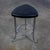 Early to Mid-20th Century Art Deco Streamline Moderne Low Stool Solid Chrome Legs & Black Vinyl Seat For Sale - Image 4 of 18