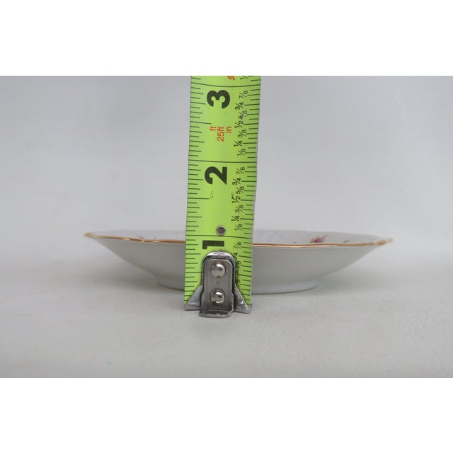 Ceramic Mid 20th Century Wawel Made in Poland Floral Saucer Pompadour Rose Collection Small Plate For Sale - Image 7 of 9