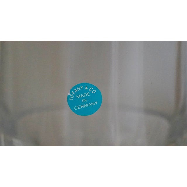 Tiffany and Co. Tiffany & Co. Atlas Crystal Bedside Water Decanter Carafe With Insert Tumbler Lid For Sale - Image 4 of 6